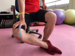 股関節外線ストレッチ